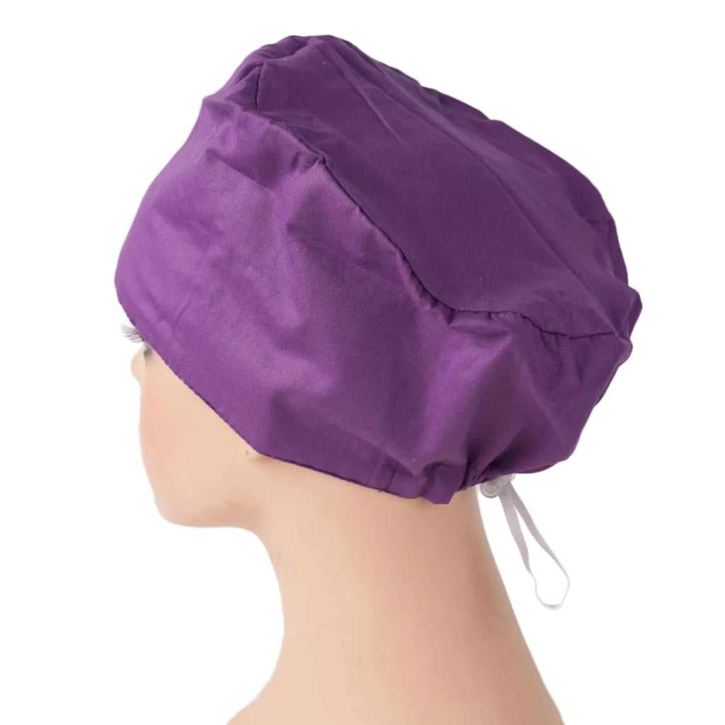 Dark Purple Euro Scrub Cap