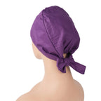 Dark Purple Tie Back Scrub Cap