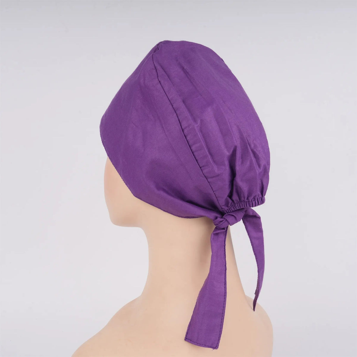 Dark Purple Tie Back Scrub Cap