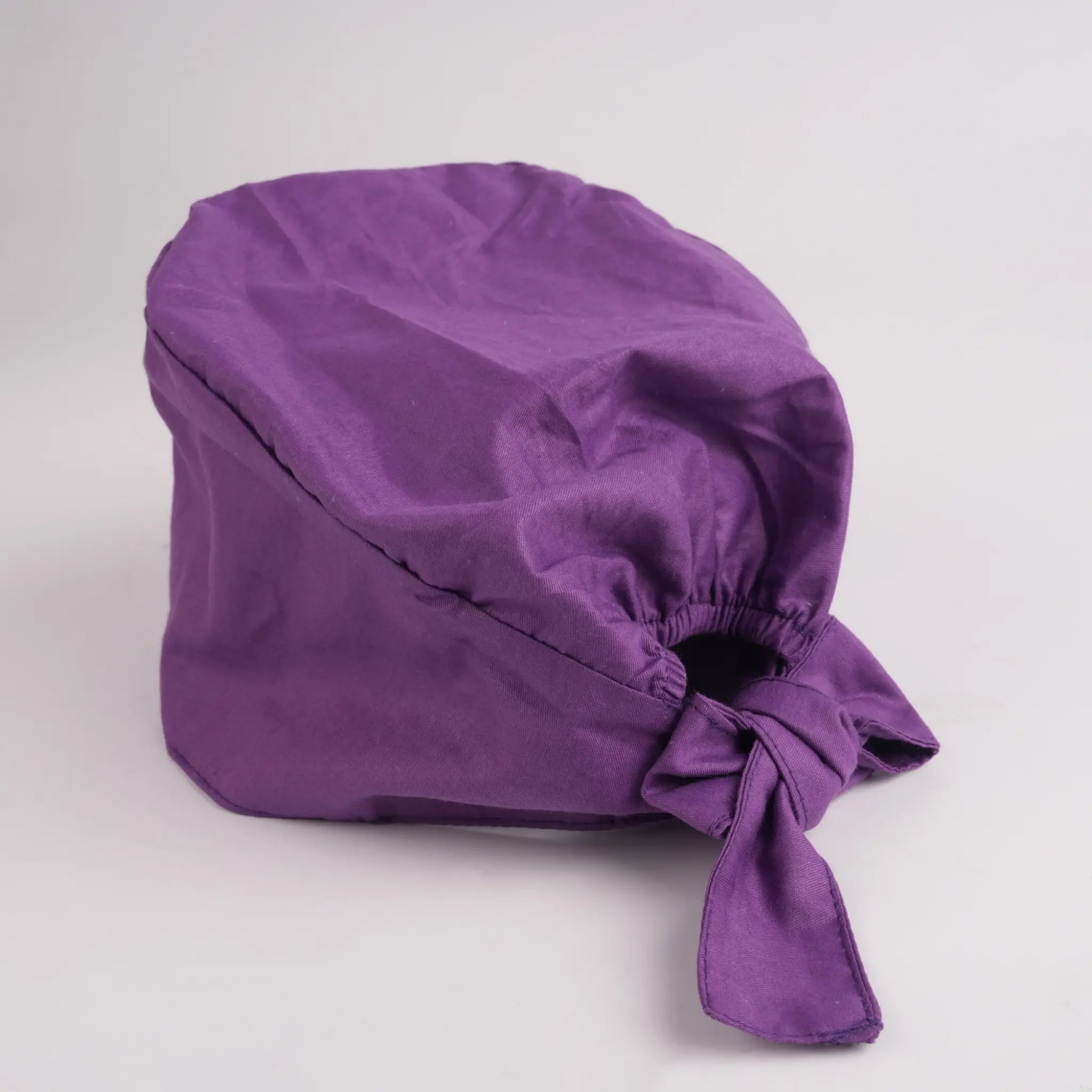 Dark Purple Tie Back Scrub Cap