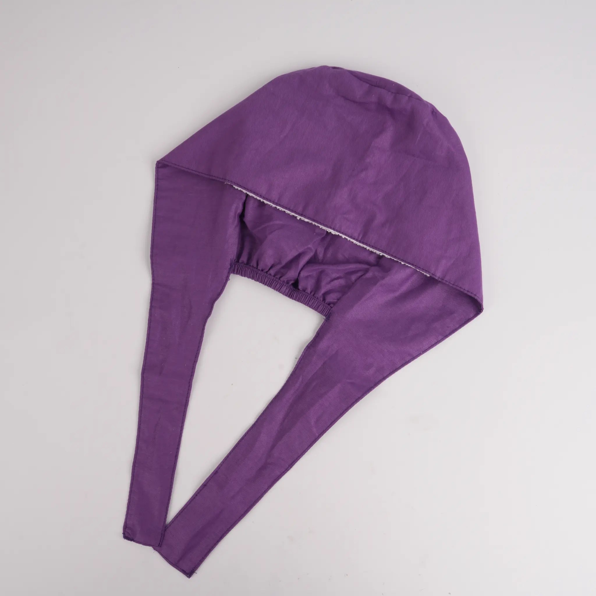 Solid Color Tie Back Scrub Cap