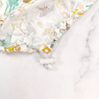 Sika Deer & Flowers Bouffant Scrub Cap