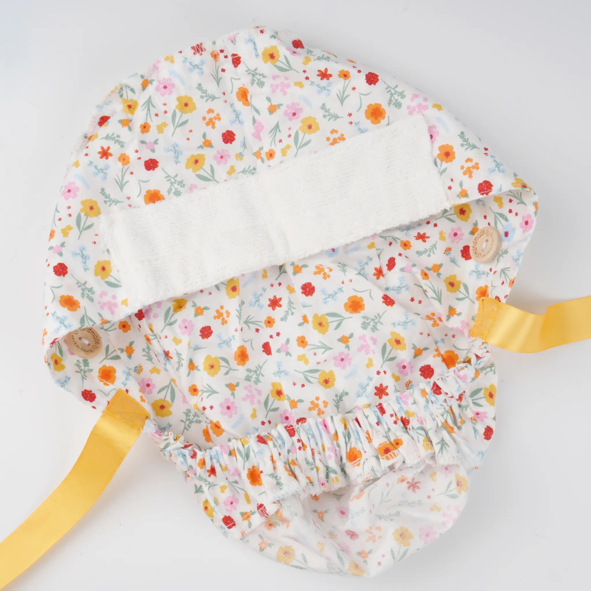 Ditsy Floral Ponytail Scrub Cap