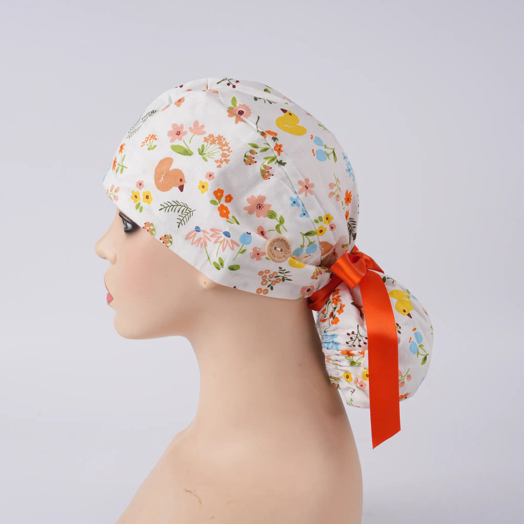 Duck Ponytail Scrub Cap
