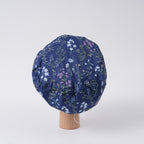 Navy Floral Euro Scrub Cap