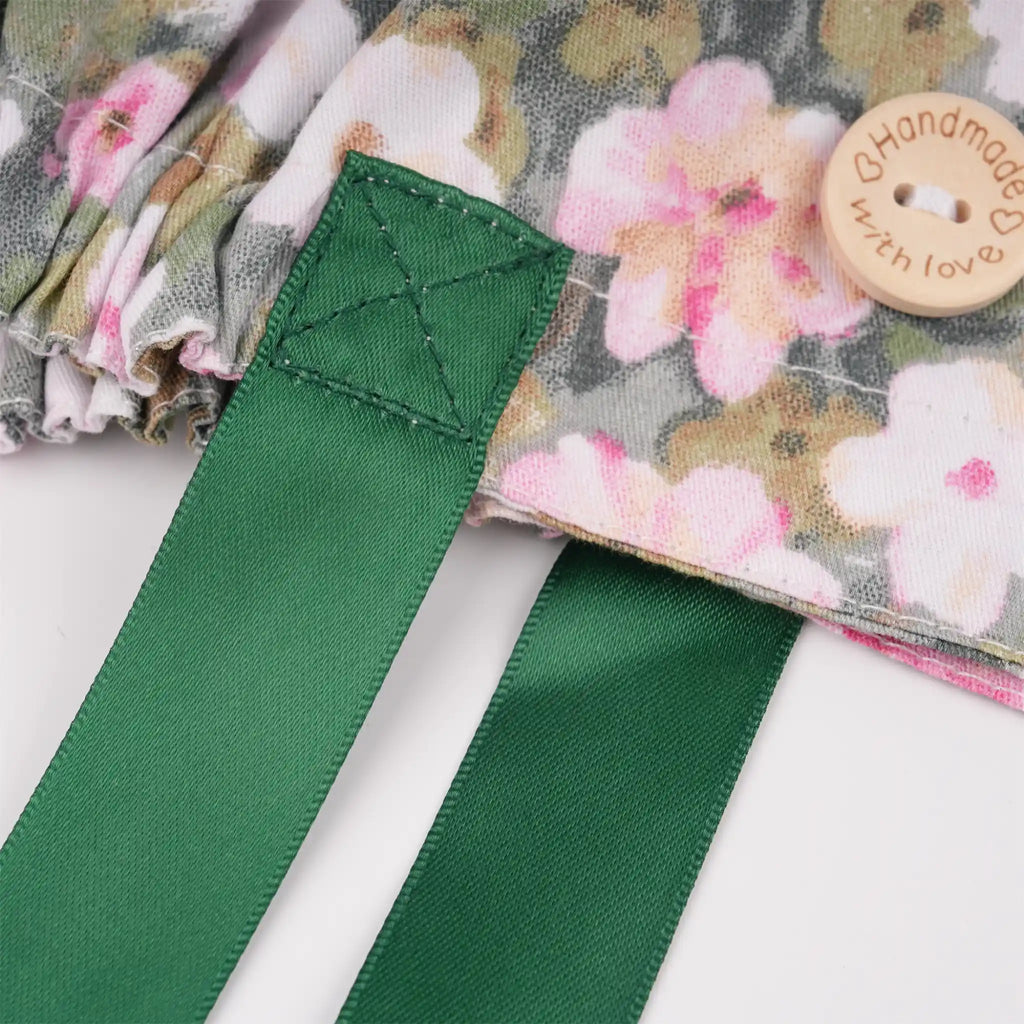 Flowers Ponytail Scrub Cap