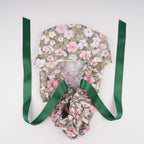 Flowers Ponytail Scrub Cap