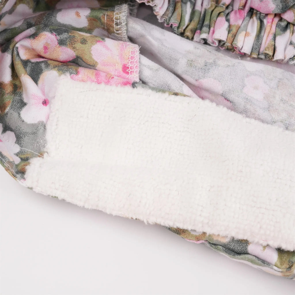 Flowers Ponytail Scrub Cap