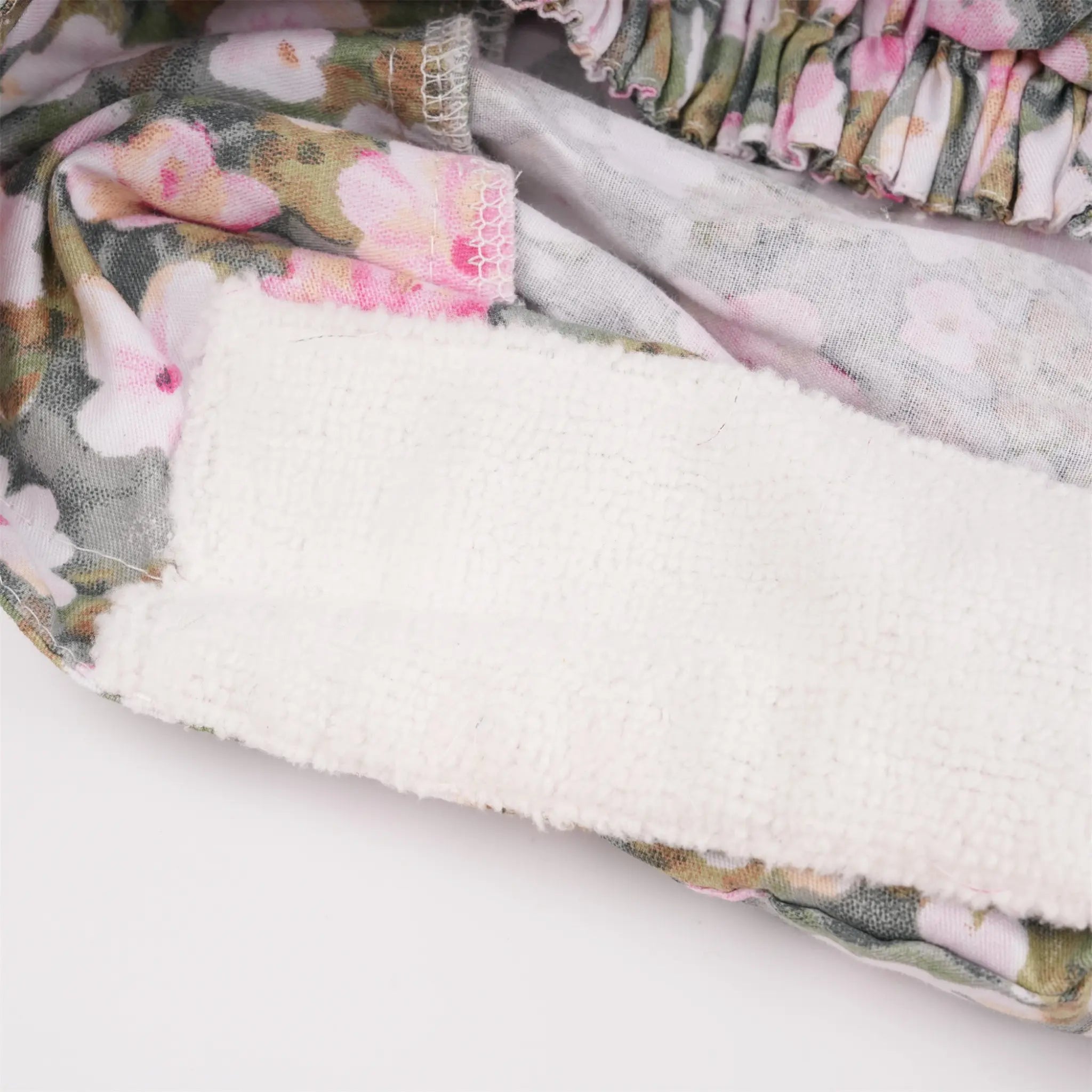 Flowers Ponytail Scrub Cap