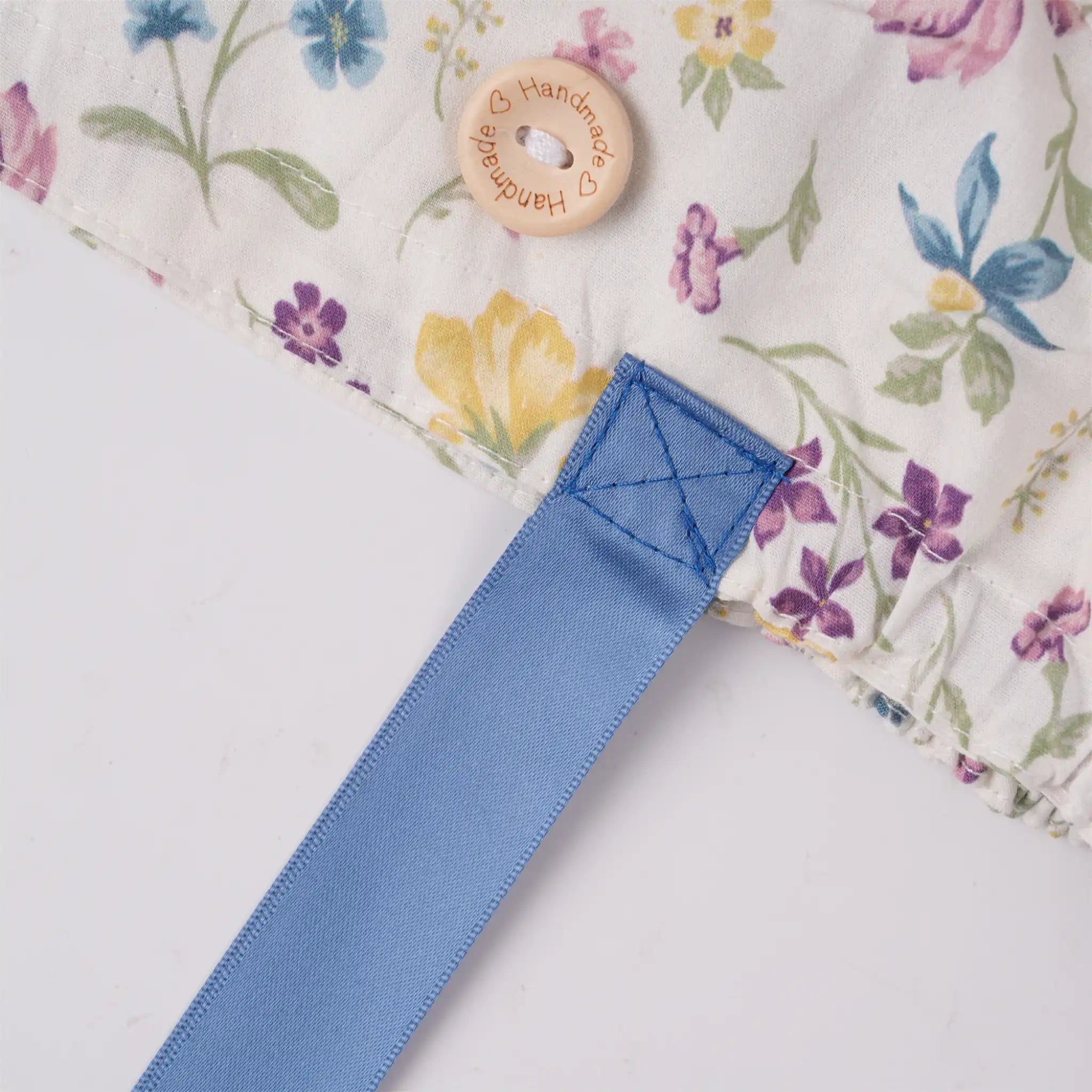 Cottagecore Floral Ponytail Scrub Cap