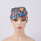 Forest Mushroom Ponytail Scrub Cap