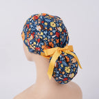 Forest Mushroom Ponytail Scrub Cap