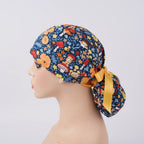 Forest Mushroom Ponytail Scrub Cap