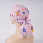 Boo Ghost Ponytail Scrub Cap