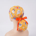 Boo Ghost Ponytail Scrub Cap