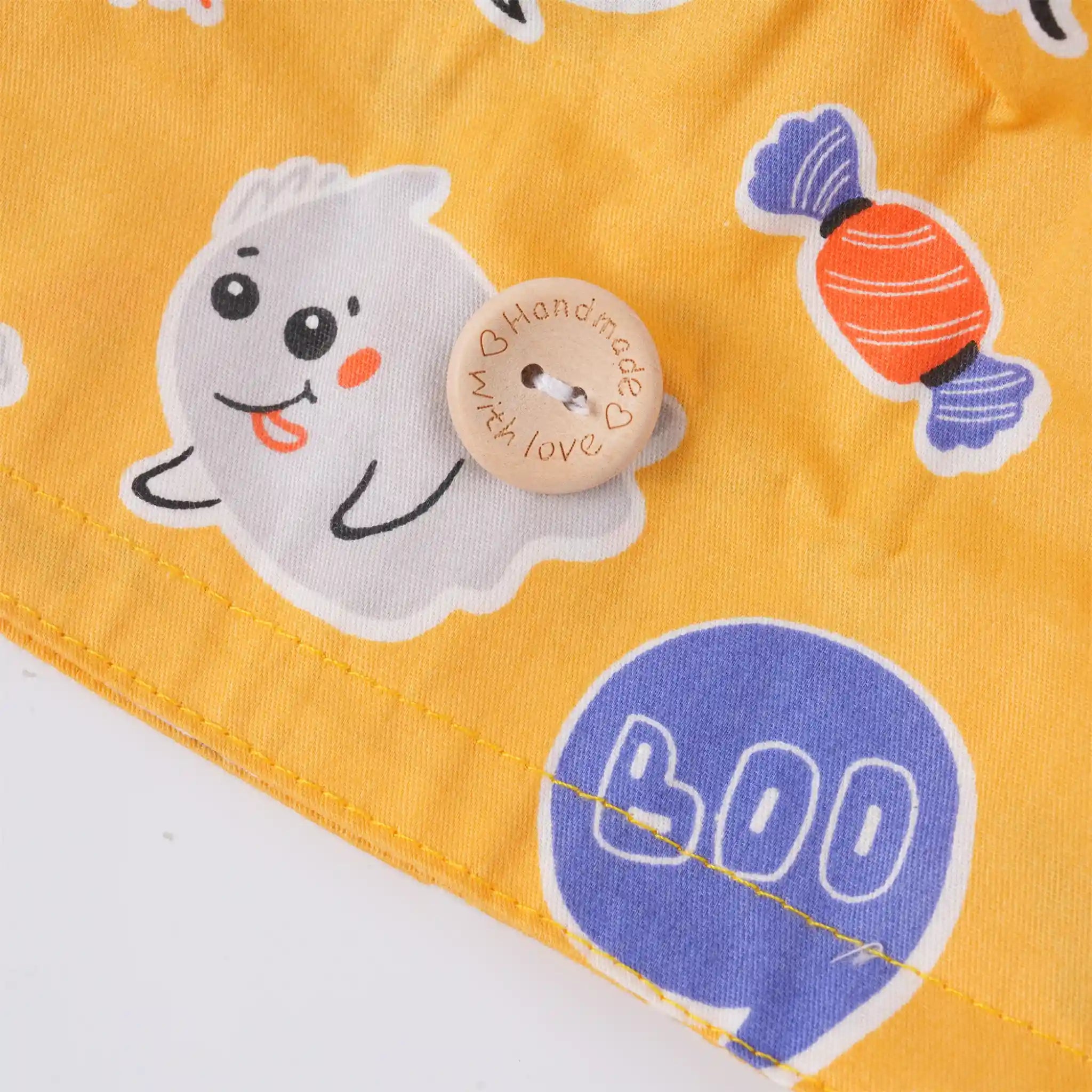 Boo Ghost Ponytail Scrub Cap