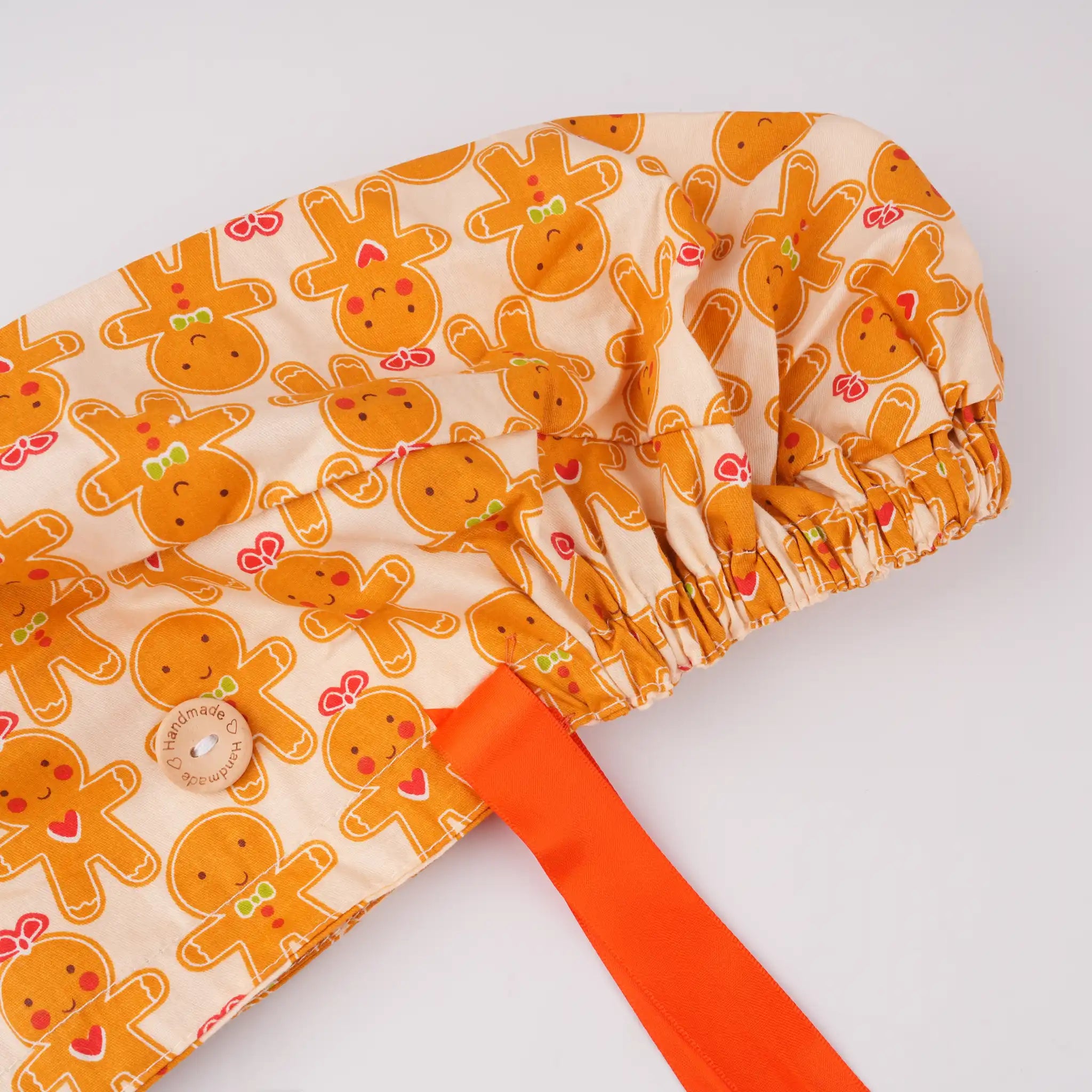 Gingerbread Girls & Boys Ponytail Scrub Cap
