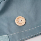 Solid Gray Blue Ponytail Scrub Cap