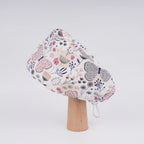 Pink Gray Butterfly Euro Scrub Cap