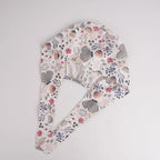 Pink Gray Butterfly Tie Back Scrub Cap