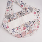 Pink Gray Butterfly Tie Back Scrub Cap