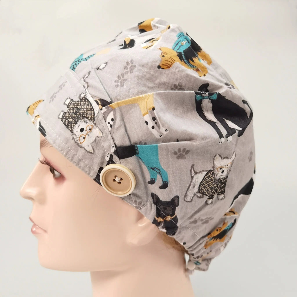 Gray Dogs Bouffant Scrub Cap