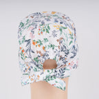 Green Botanical Tie Back Scrub Cap