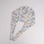 Green Botanical Tie Back Scrub Cap