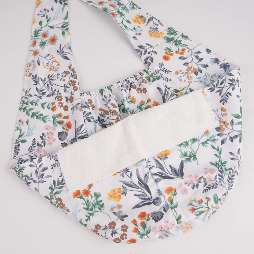 Green Botanical Tie Back Scrub Cap