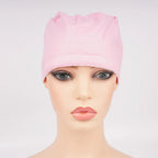 Solid Light Pink Ponytail Scrub Cap