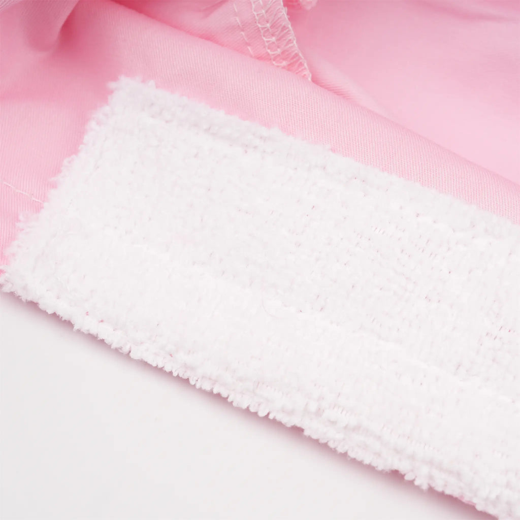 Close-up of white sweatband.