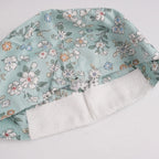 Close-up of forehead sweatband.
