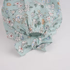 Mint Green Flower Tie Back Scrub Cap
