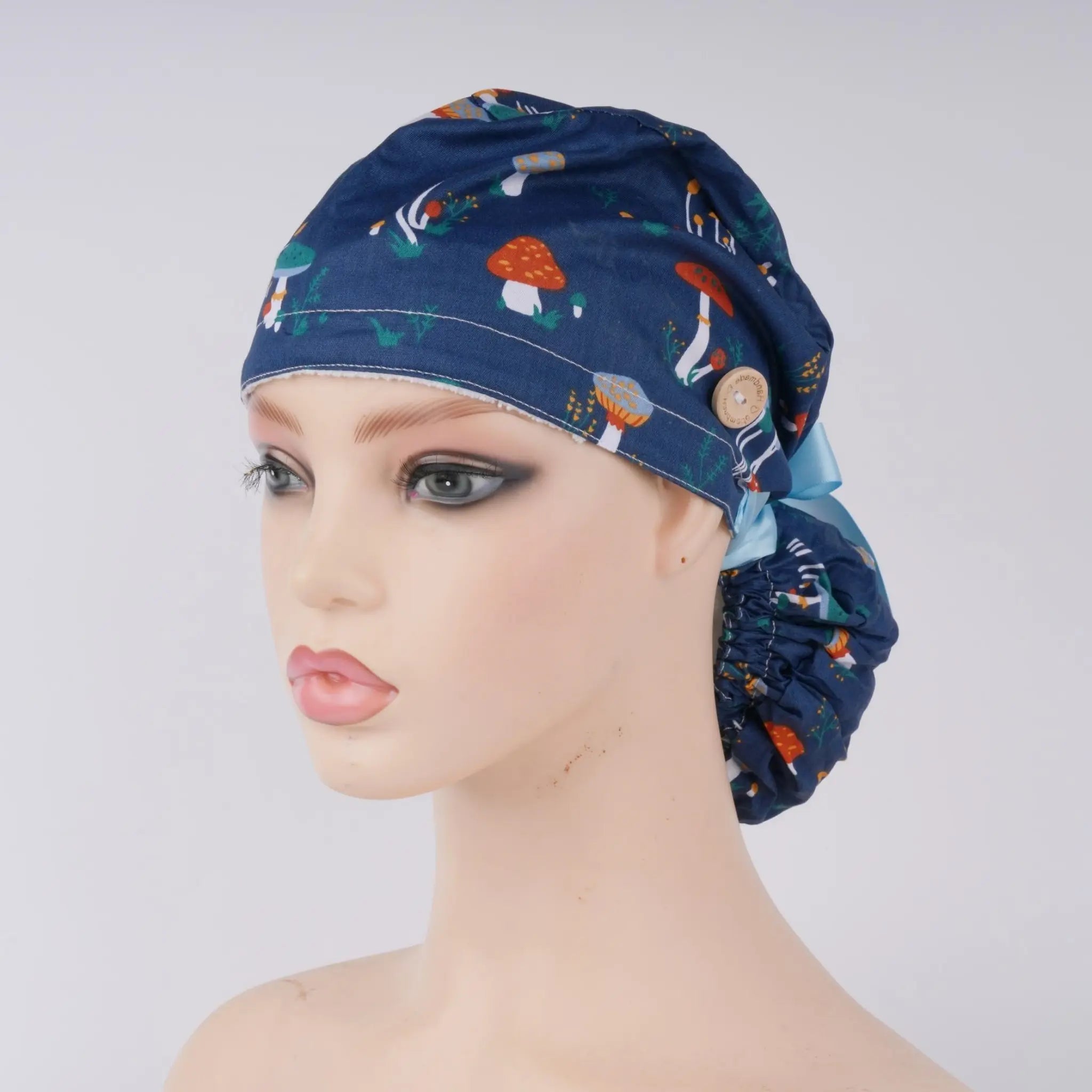 Mushroom Ponytail Scrub Cap