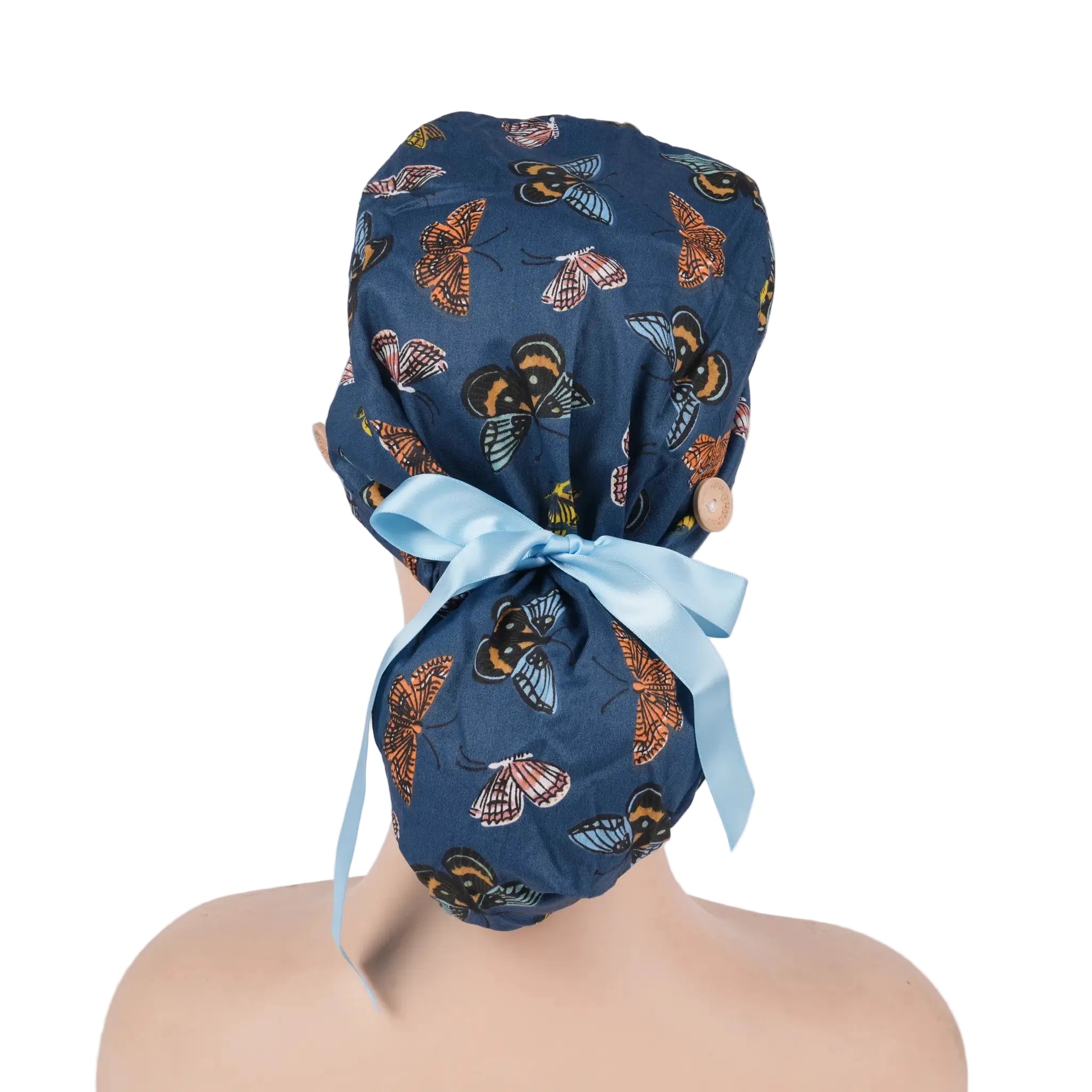 Butterfly Ponytail Scrub Cap