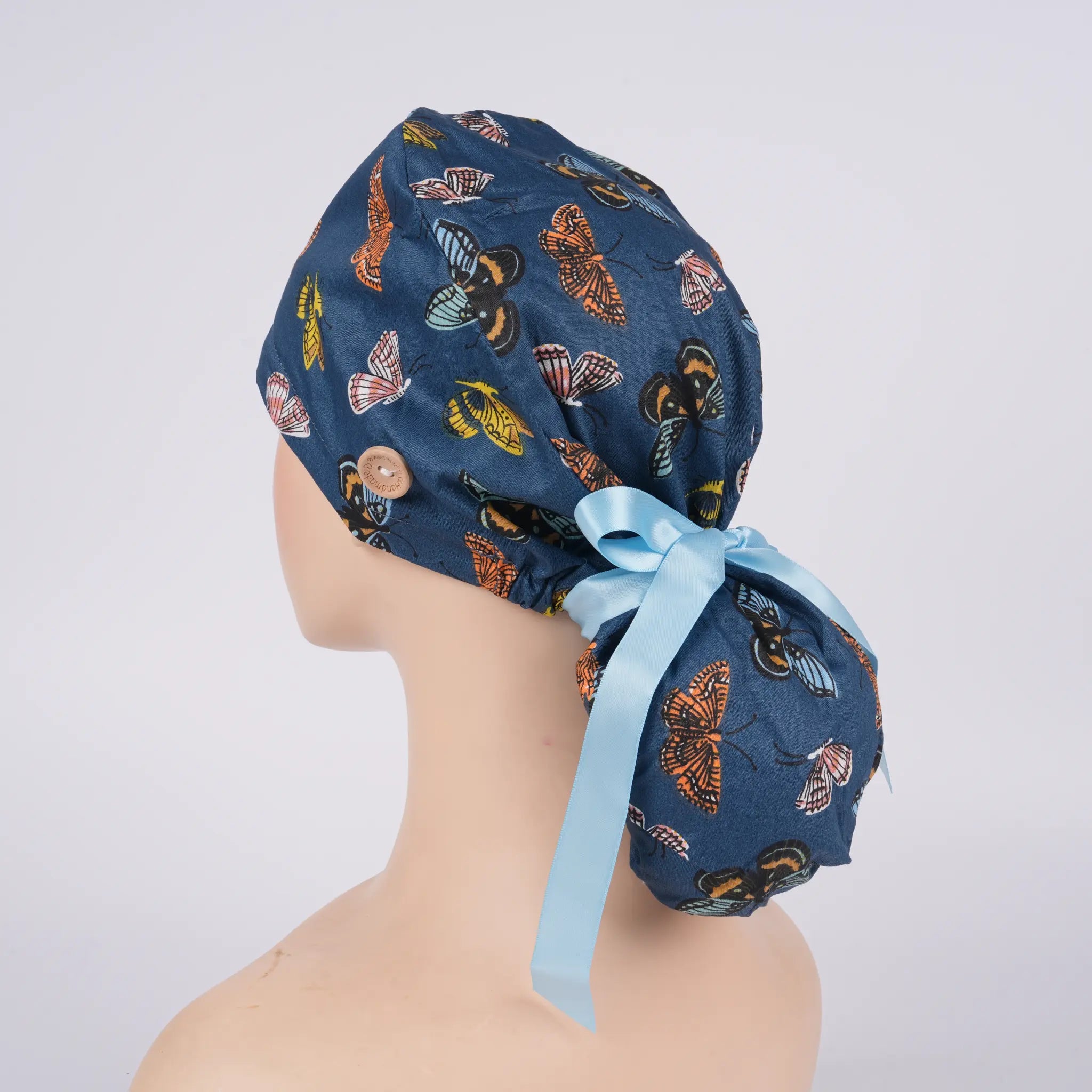 Butterfly Ponytail Scrub Cap