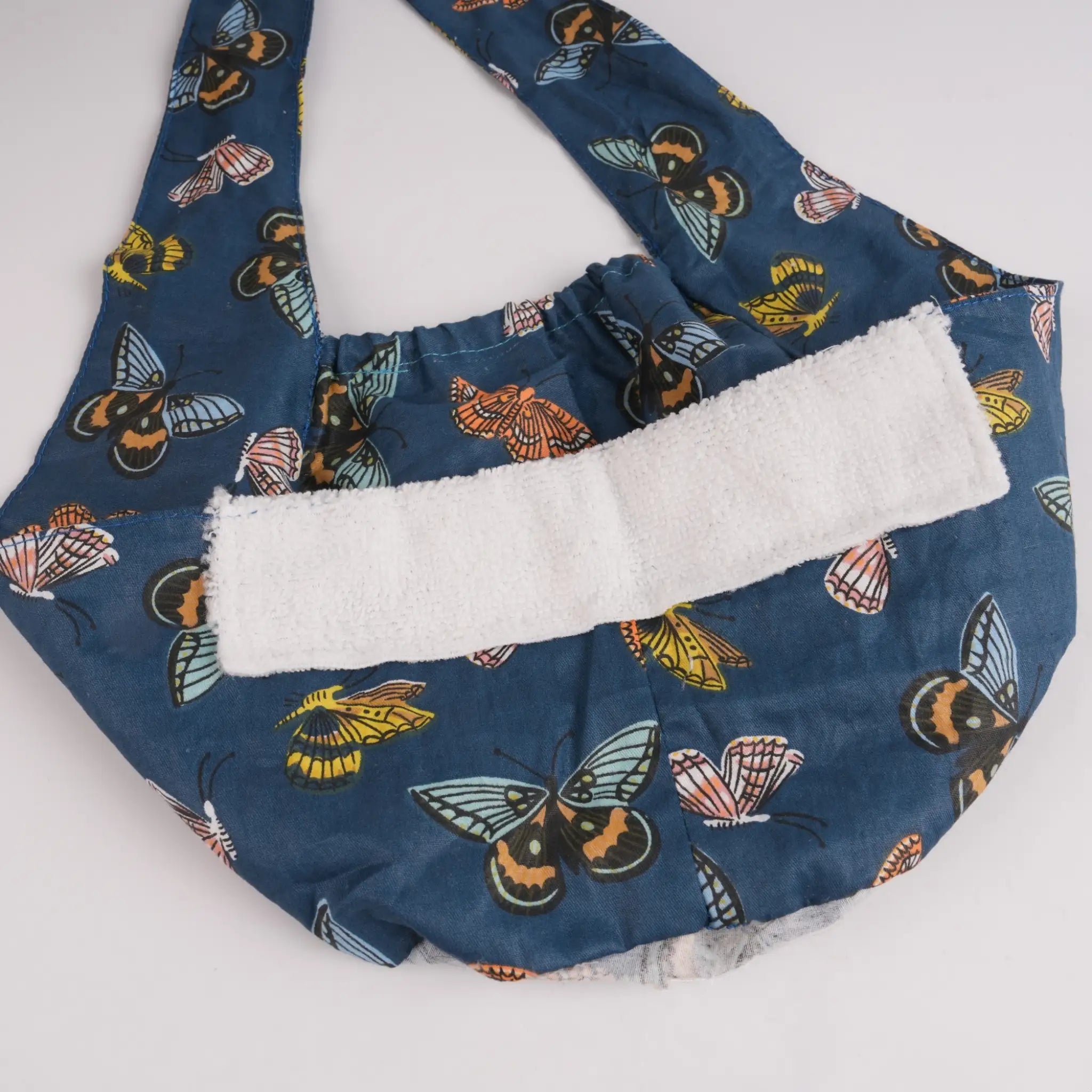 Navy Butterfly Tie Back Scrub Cap