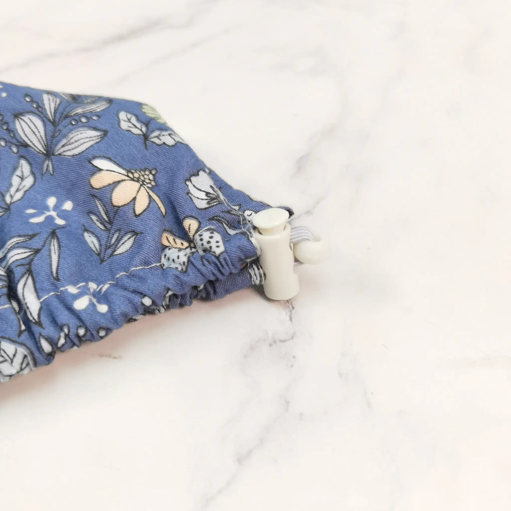 Navy Floral Bouffant Scrub Cap