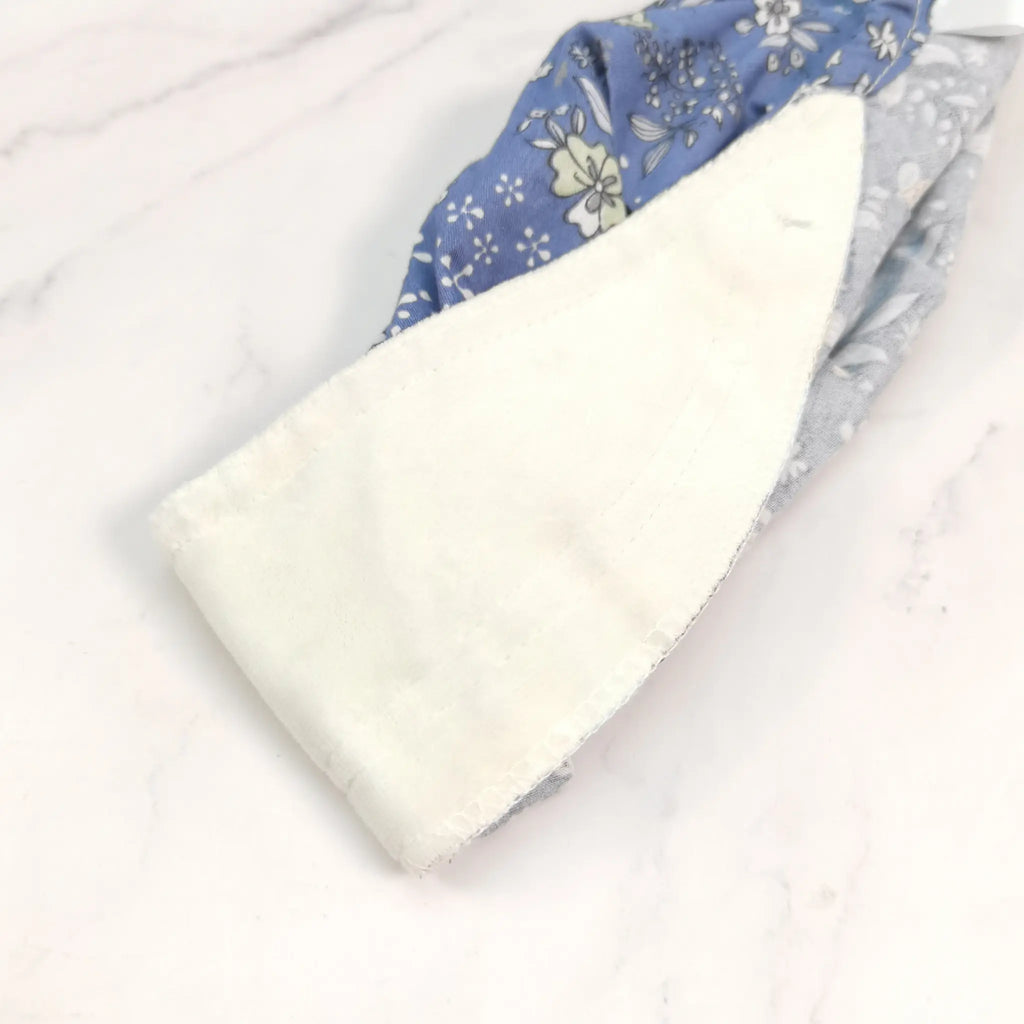 Navy Floral Bouffant Scrub Cap