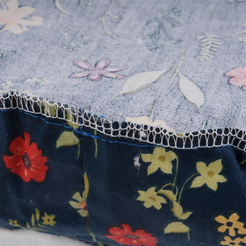 Navy Wildflower Euro Scrub Cap