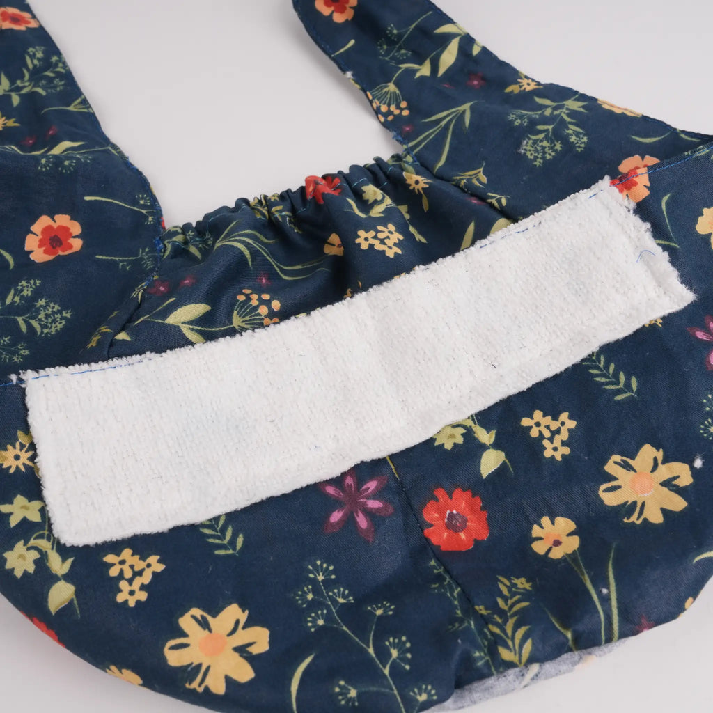 Navy Wildflower Tie Back Scrub Cap