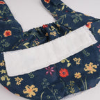 Navy Wildflower Tie Back Scrub Cap