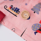 Pink Santa Ponytail Scrub Cap