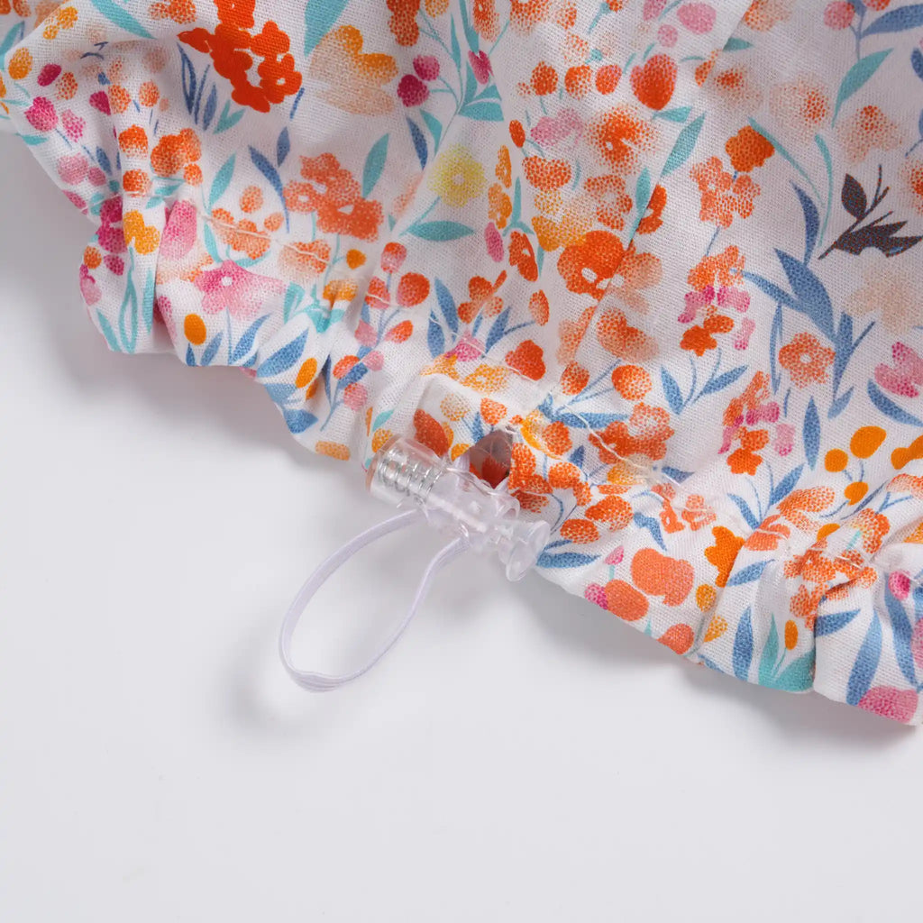 Pink Watercolor Floral Euro Scrub Cap