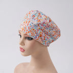 Pink Watercolor Floral Euro Scrub Cap