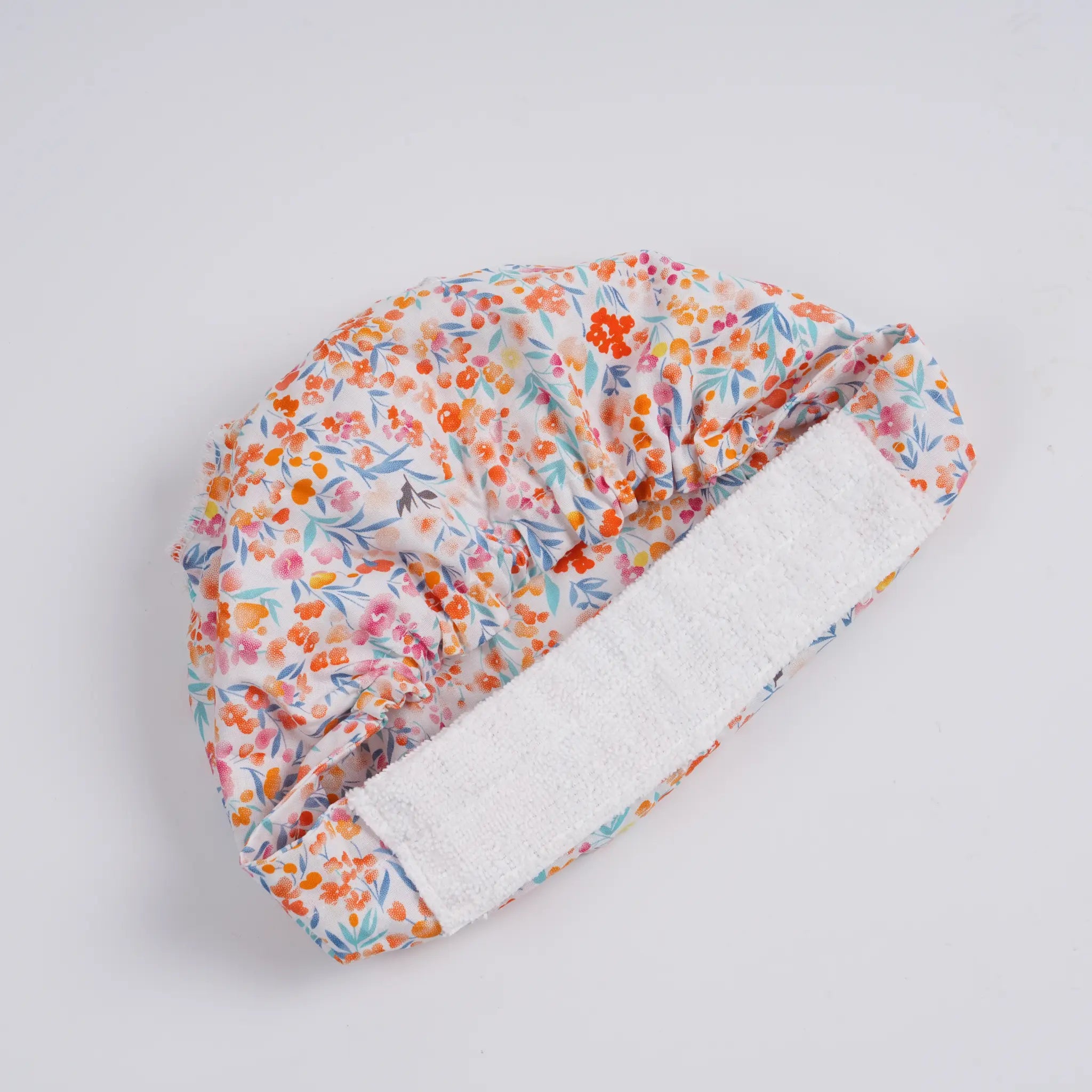 Pink Watercolor Floral Euro Scrub Cap