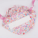 Pink Watercolor Floral Ponytail Scrub Cap
