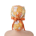 Pumpkin & Bunny Ponytail Scrub Cap