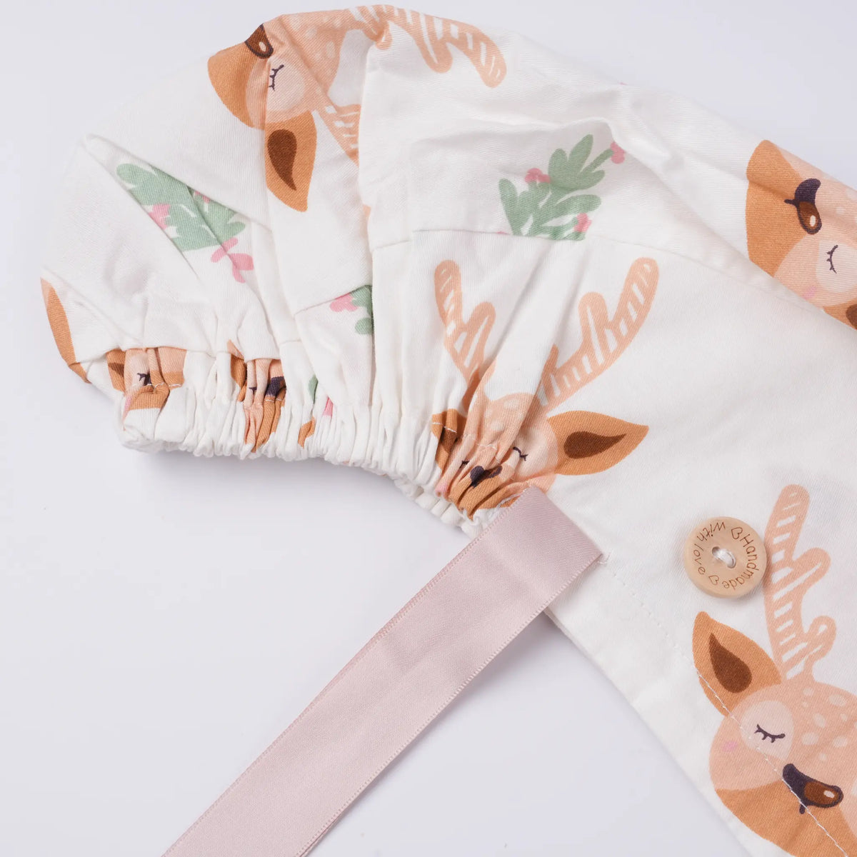 Reindeer Ponytail Scrub Cap