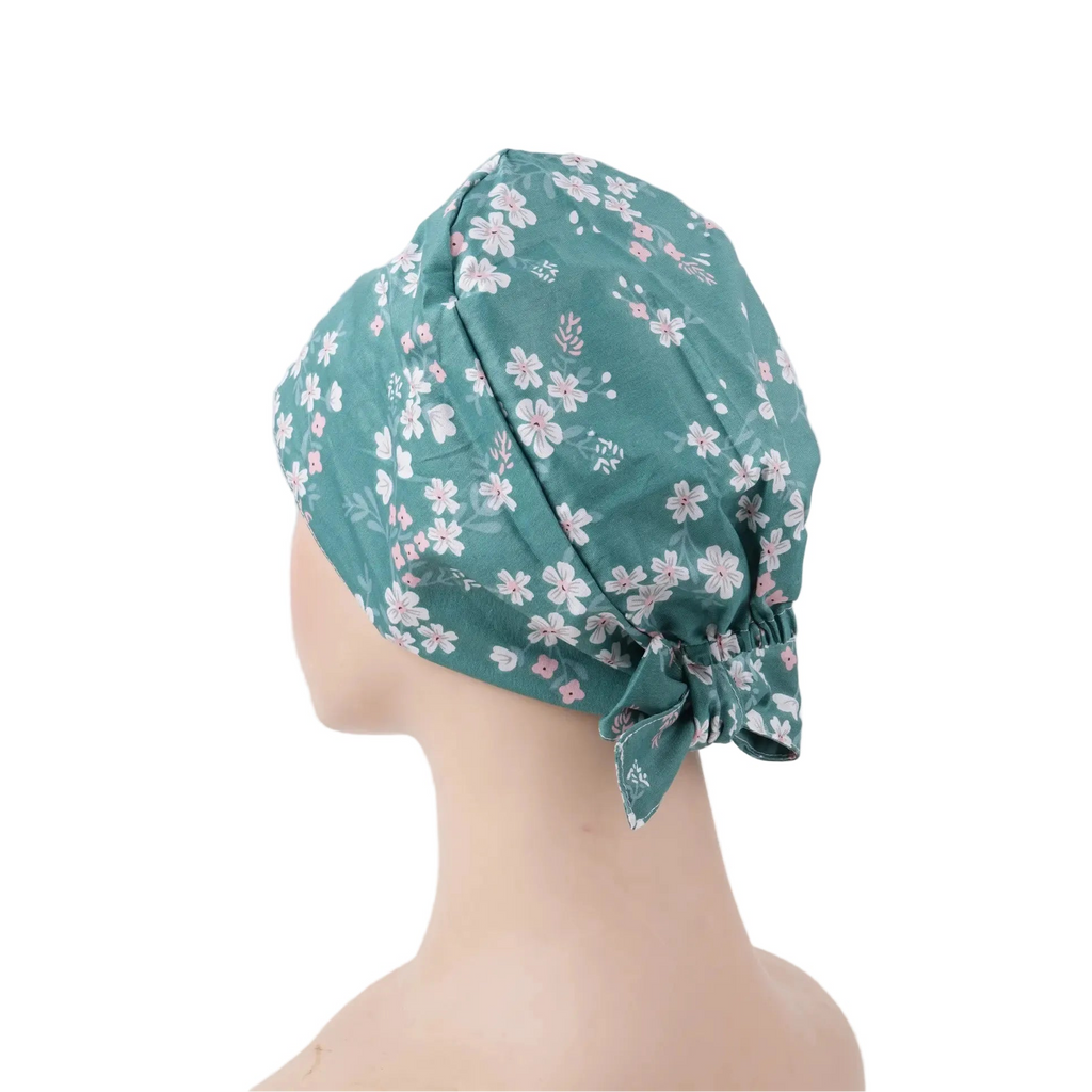 Sakura Tie Back Scrub Cap